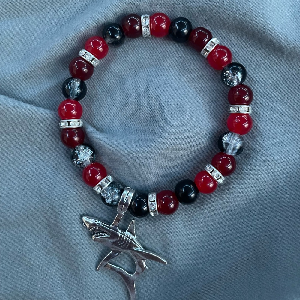 Handmade Kirishima Inspired MHA beaded bracelet